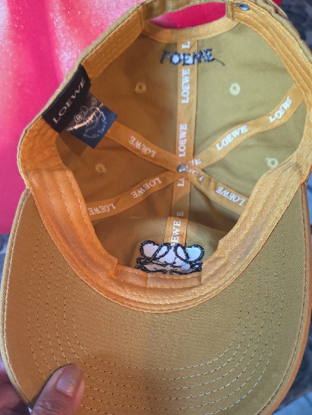 Loewe Yellow Anagram Embroidered Baseball Cap - Picture 6 of 8
